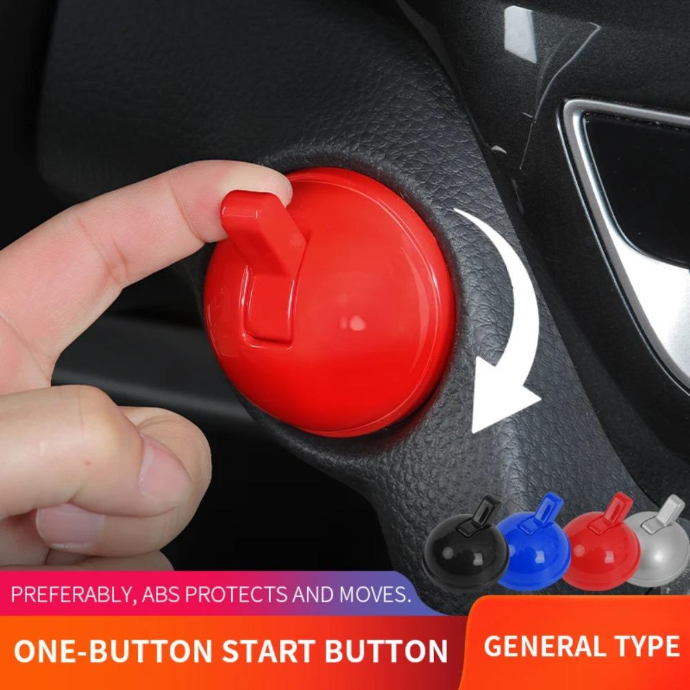 1PC Car Start Button Cover Start/Stop Button Protective Cover Car Start Button Covering Sticker Car Interior Trim