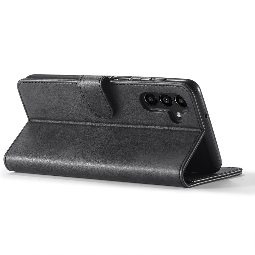 LC.IMEEKE For Samsung Galaxy A34 5G Calf Texture Case Wallet Stand Design Magnetic Clasp Leather Phone Cover