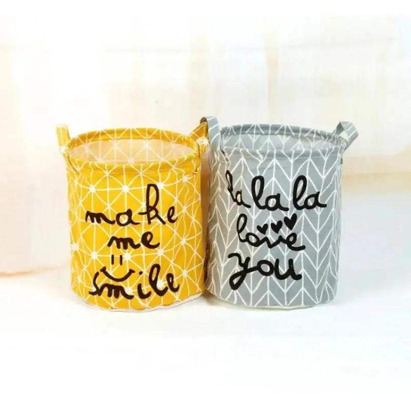 1 Pcs Cotton And Linen Cloth Art Laundry Basket Environmental Protection Picnic Basket Toy Classification Basket Storage