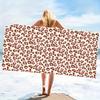 Sexy Wild Leopard Microfiber Beach Towel Oversized Extra Large Sand Free Pool Towels Quick Dry Super Absorbent Swim Blanket
