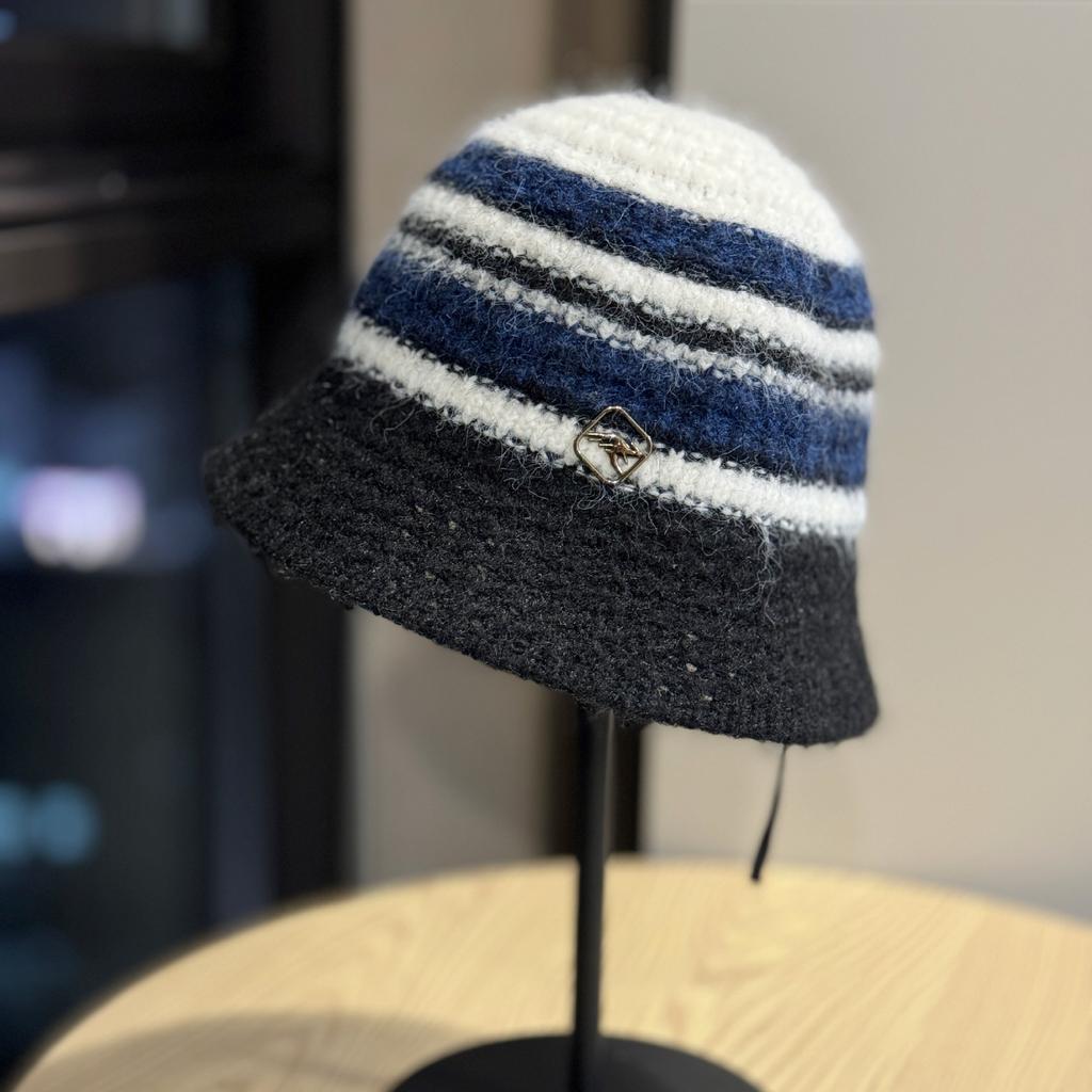Knitted Ear Protection Fisherman Hat Women's Autumn and Winter Warm Woolen Hat Temperament and Face Small Japanese Style Bucket Hat Basin Hat
