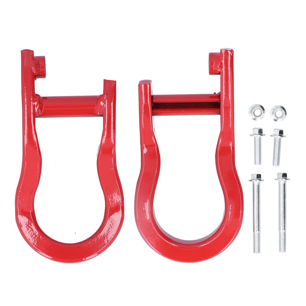 Pair of Red Tow Hook Ring 84192871 Steel Alloy Replacment Fit for Chevrolet Silverado 1500