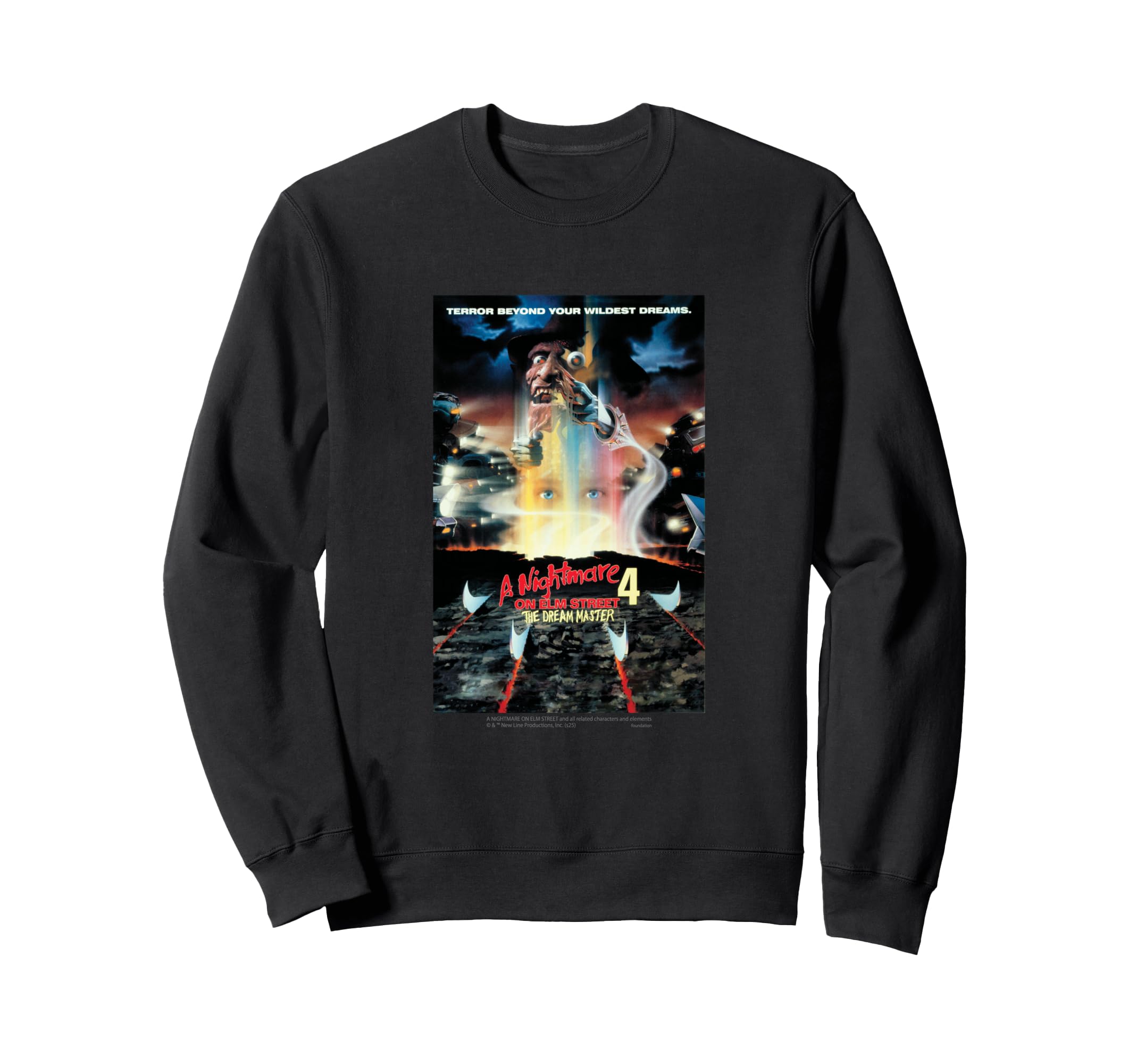 A Nightmare on Elm Street 4 / Freddy Krueger / Horror Movie / Poster Sweatshirt