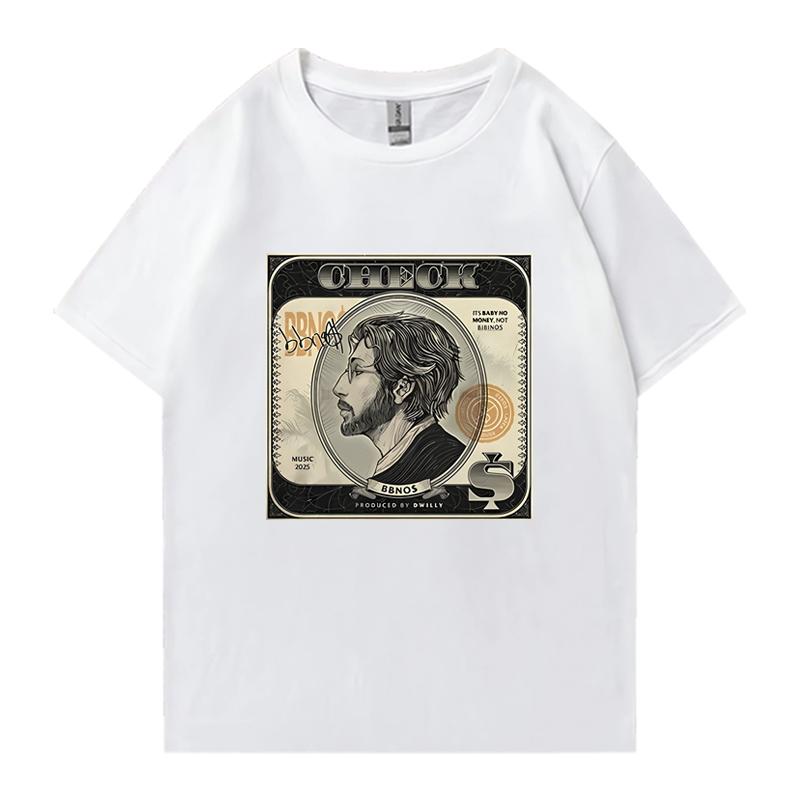 New In Hot Sale Bbno$ Check Fans Tour 2025 T Shirts Men Women Y2k Funny Vintage Short Sleeve T-shirt Unisex 100% Cotton Clothing