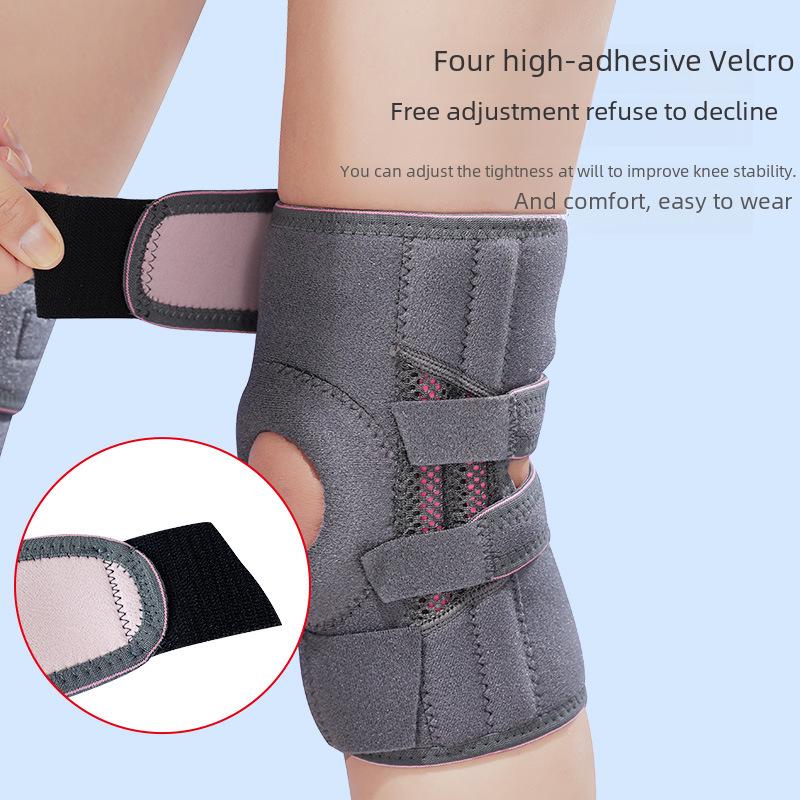 Enhanced Shock-Absorbing Knee Pad with Compression Straps