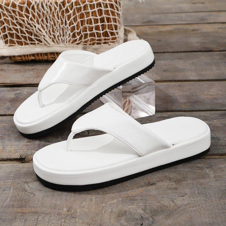 

Platform Wedge Support Flip Flops for Women Trendy Dressy Summer Sandals Comfortable Walking Outdoor Non Slip Thong Sandals Women s Beach Dress Slides 36 белый