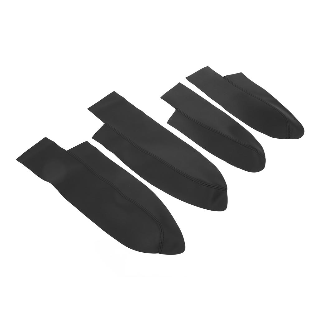 4Pcs/Set Car Front Rr Door Panel Armrest Cover Microfiber Lther Replacement for CRV 20072011