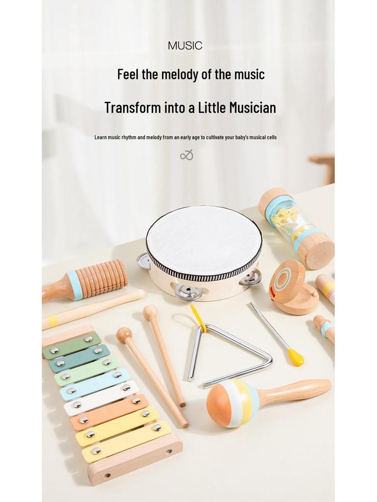 Children's Wooden Orff Instrument Set: Early Education Percussion Music Toy