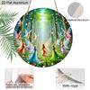 2D Flat 1pc Fairies Aluminium Decoration Plaque, Enchanted Forest Fairies Dancing Decor Sign, Room Decor, Fantasy Lovers' Home Decor, Garden Decor