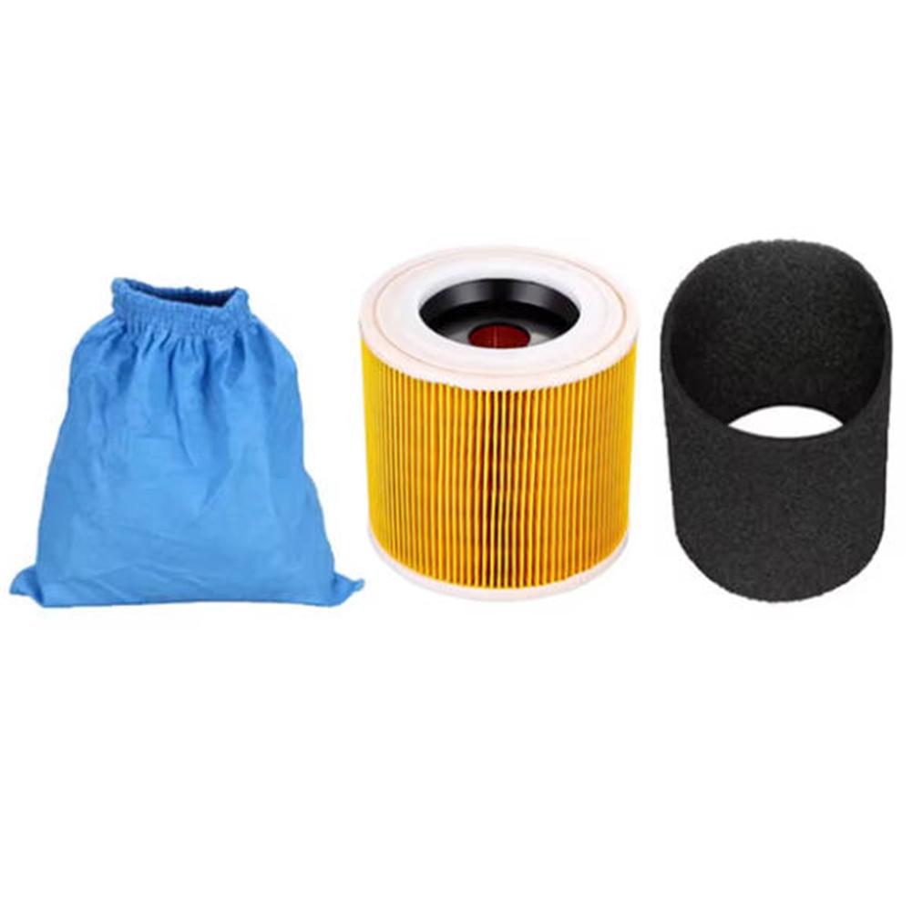 1 Set For KARCHER MV1 MV2 WD1 WD2 WD3 HEPA Filter And Textile Filter Bag Vacuum Cleaner Accessories Replacement Parts