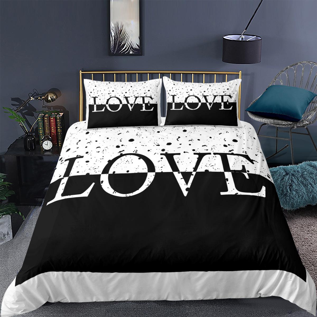 

Романтическая любовь постельное белье пара женщин пух пододеяльник и наволочка 2/3 шт королева двуспальная кровать полный размер 3D печатный чехол подарок Baby 100x135cm