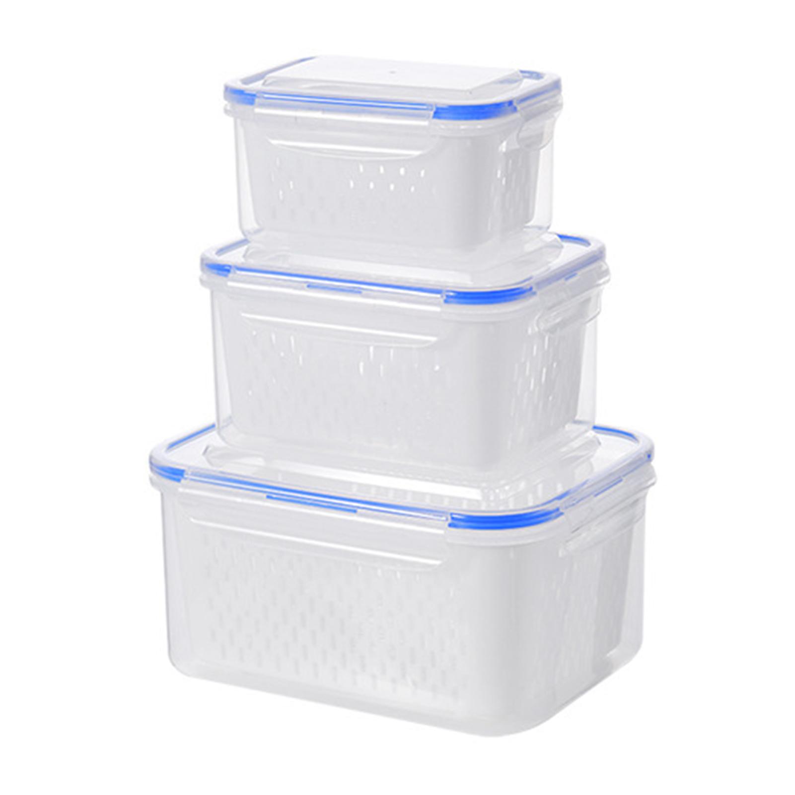 Produce Storage Containers For Fridges Keep-Fresh Longer Modern Refrigerator Organization S синий