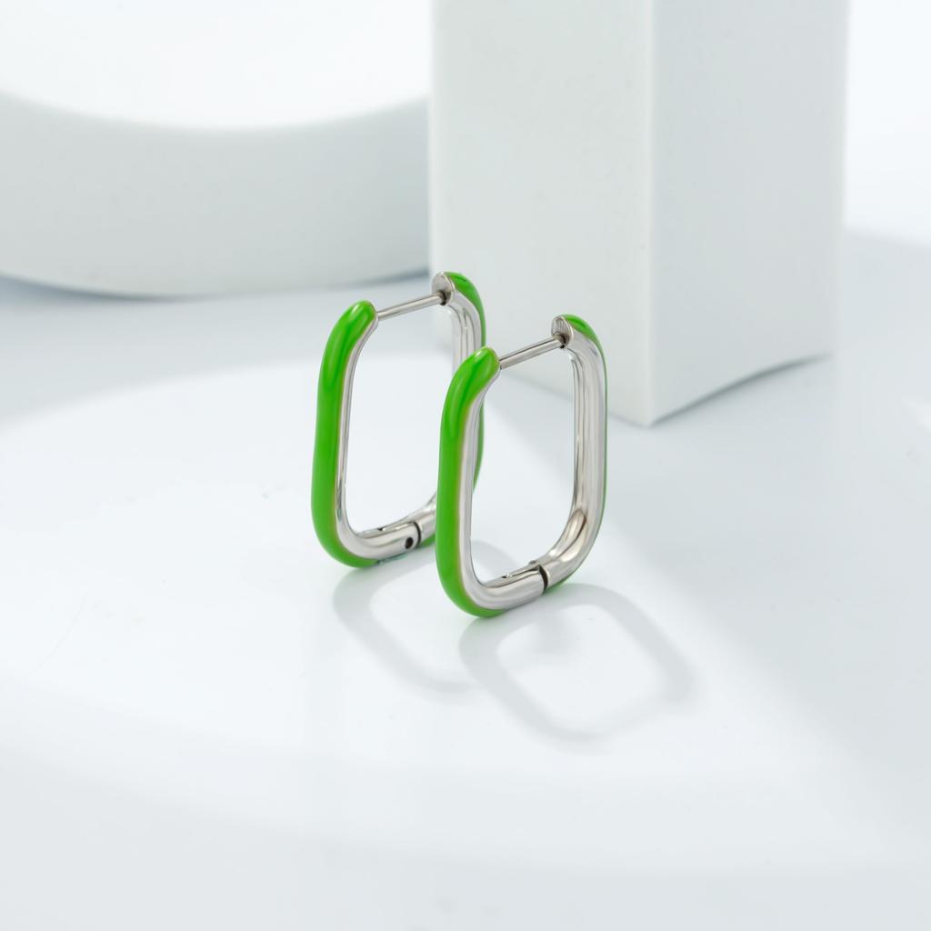 Fashion Exaggerated Temperament Women's Earrings Earrings Earrings Ear Buckles Glue Design Sense Cold Wind Jewelry