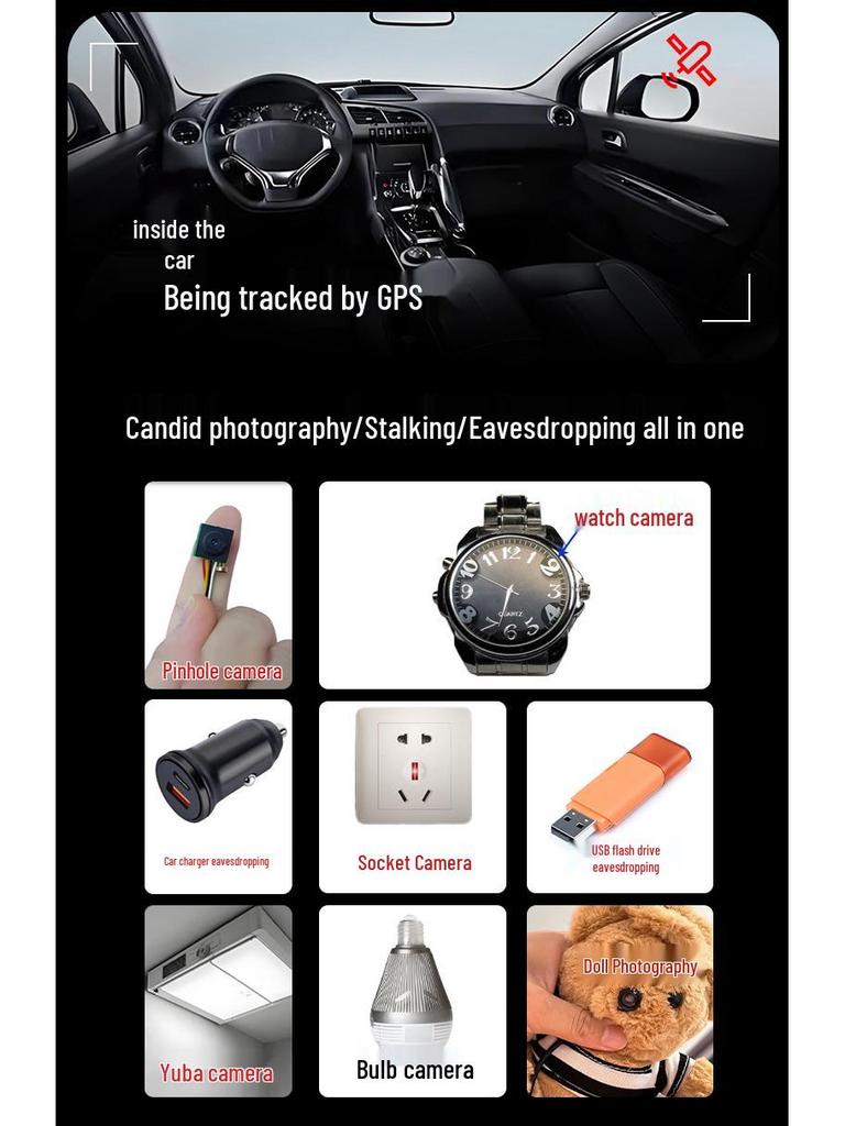 S6 Anti-Spy Camera Detector & Infrared Alarm for Eavesdropping and GPS Tracking Prevention