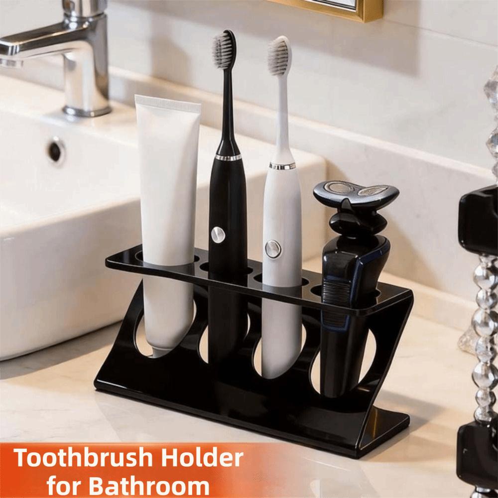 4 Slots Electric Toothbrush Holder Multifunctional Toothpaste Storage Rack  Desktop