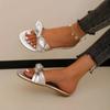 Fashion Women's Shoes On Sale 2024 Fashion Basic Women's Slippers Outdoor Daily Slippers Women Bow Tie Flat with Plus Size Shoes Female