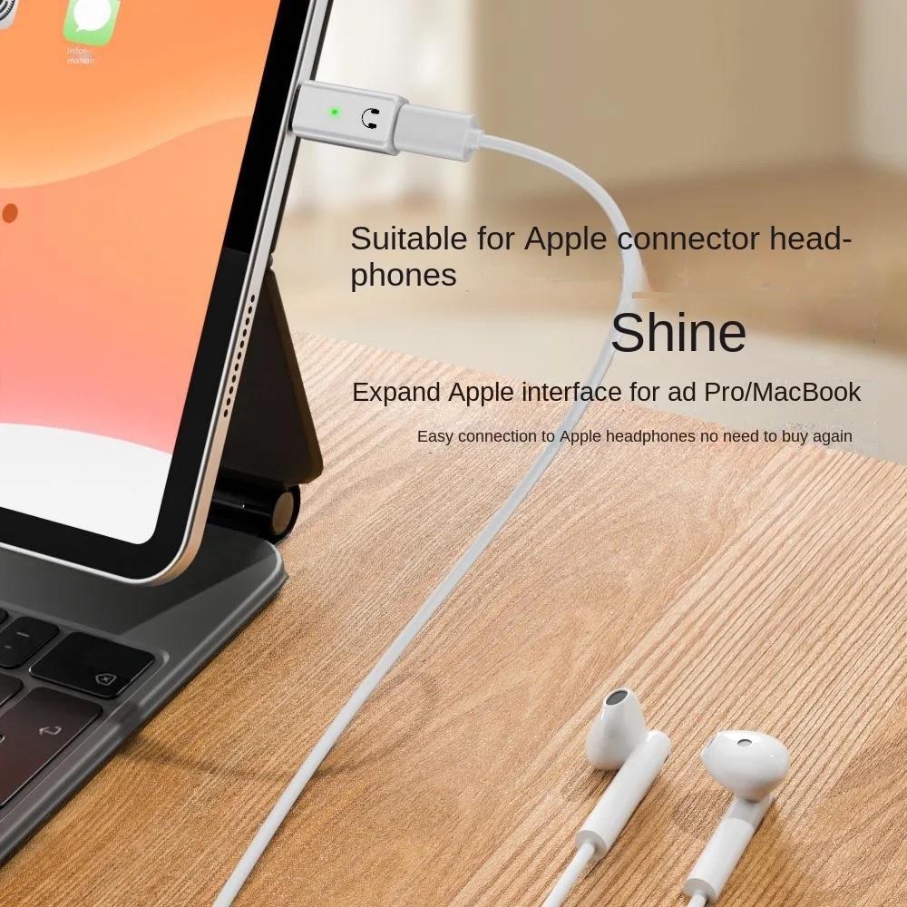 IOS Female to Type C Male Adapter For Xiaomi Huawei POCO Wired Headset Converter OTG USBC to lightning Earphone Audio AUX