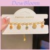 Vintage Floral Copper Bracelet With Gold Plating For Elegant Women Gift