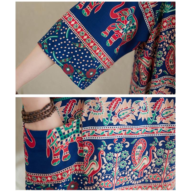 DIMANAF New 2026 Women Plus Size Summer Lady Vintage Long Dress Loose Oversize Maxi Floral Print Beach Sundress Clothing