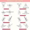 Figure 8 Resistance Bands for Women Men - Silicone Pull Rope for Shoulder Back Arm Workout - Home Gym Yoga Pilates-Toning 3
