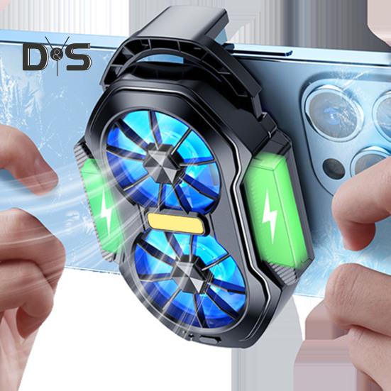 Drahtloser Handy-Kühler-Lüfter Halbleiter-Wärmeableitung Geräuscharmer wiederaufladbarer Universal-Telefon-Kühler