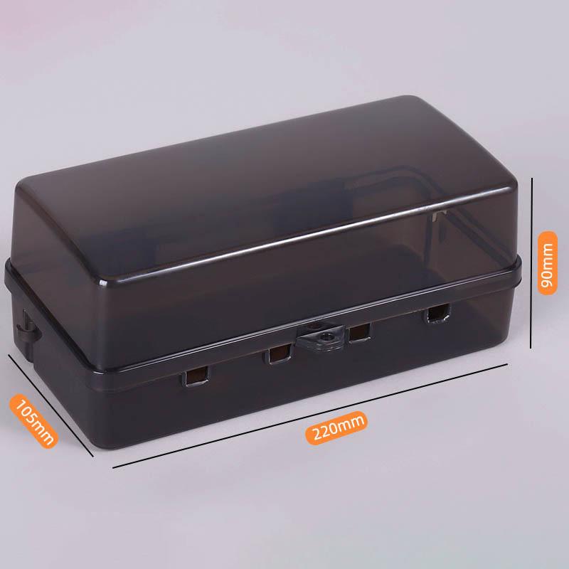 6 Outlets Plastic Cable Management Box Electrical Boxes Rain-Proof Weather Proof Plug Box Lead Cover For Protect Outlet Plug