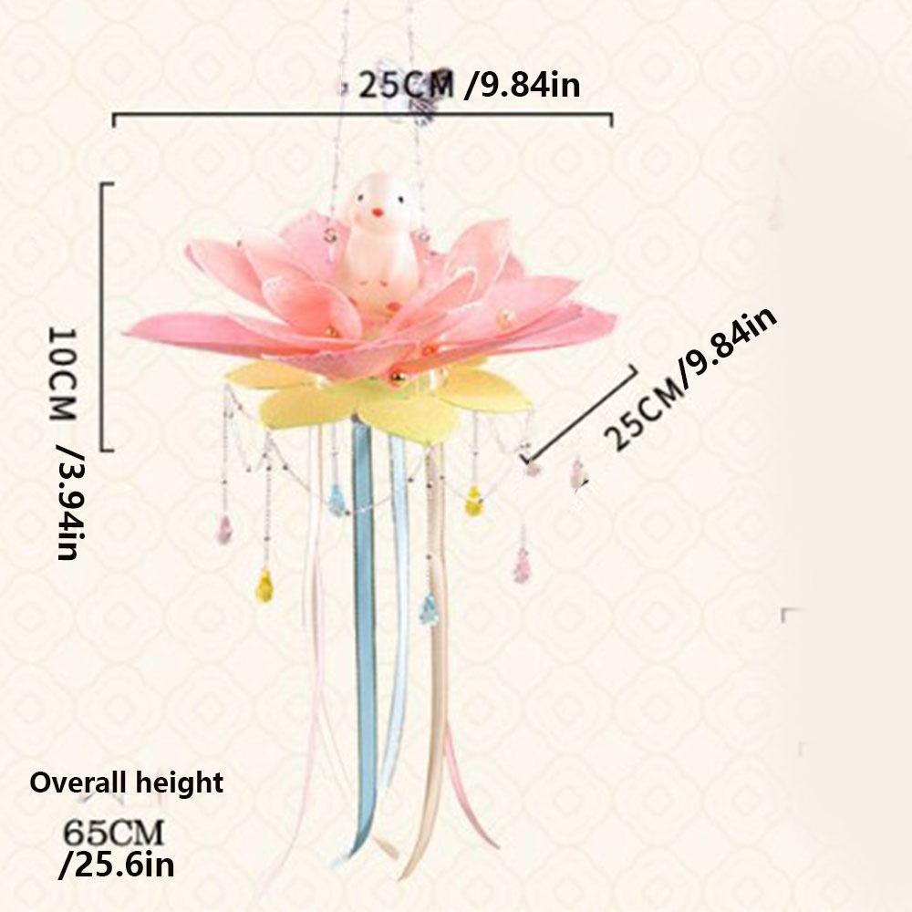 Blossom Lotus Flower Lanterns Glowing Rabbit Lotus Lantern  Festival Gift