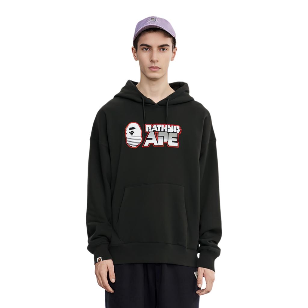 Bape Bathing Ape Loose Fit Pullover Hoodie 1H70-114-003
