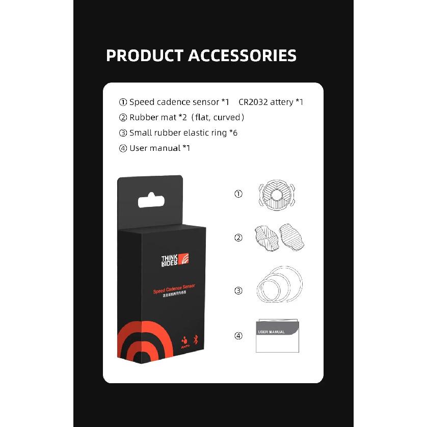 ThinkRider Cadence Speed Dual Sensor Bike Computer Speedometer ANT+ BLE Waterproof GPS Cycling Bicycle Accessories