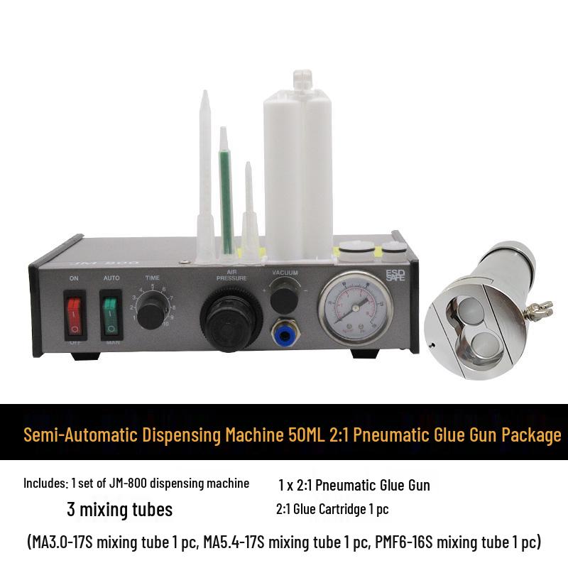 Fully Automatic Pneumatic Epoxy Resin Dispenser with Double-Component Glue Gun