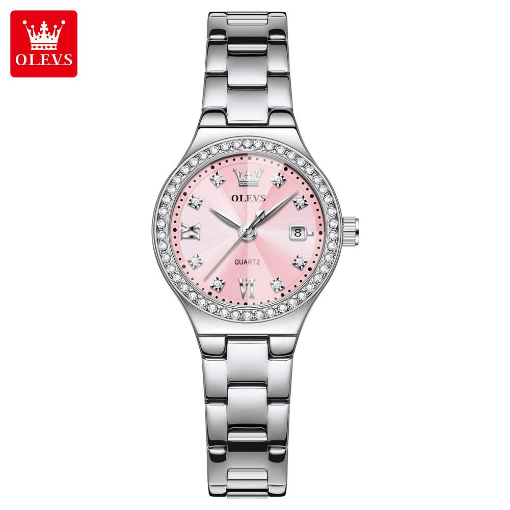 OLEVS 5628   Luxury  Design Brand Woman Watch Luxury Waterproof Fashion Diamond Watch Gift Ladies Quartz Watch