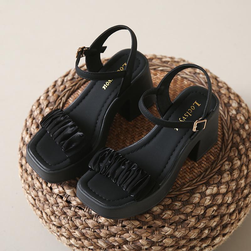 Versatile Thick Heel High Heel Sandals Female Summer 2025 New Mary Jane Fairy Style Fashion Sandals with Skirts