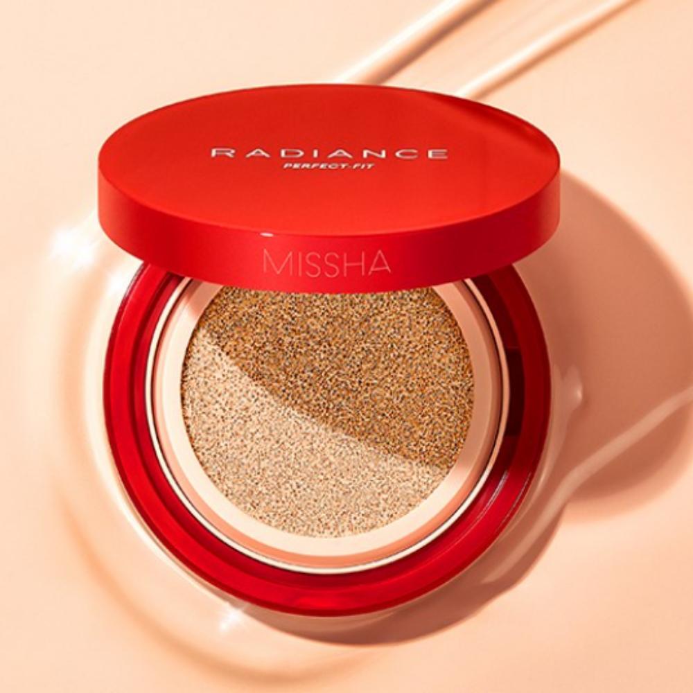 MISSHA Radiance Perfect Fit Cushion Foundation – 15g, Shade 21N Vanilla