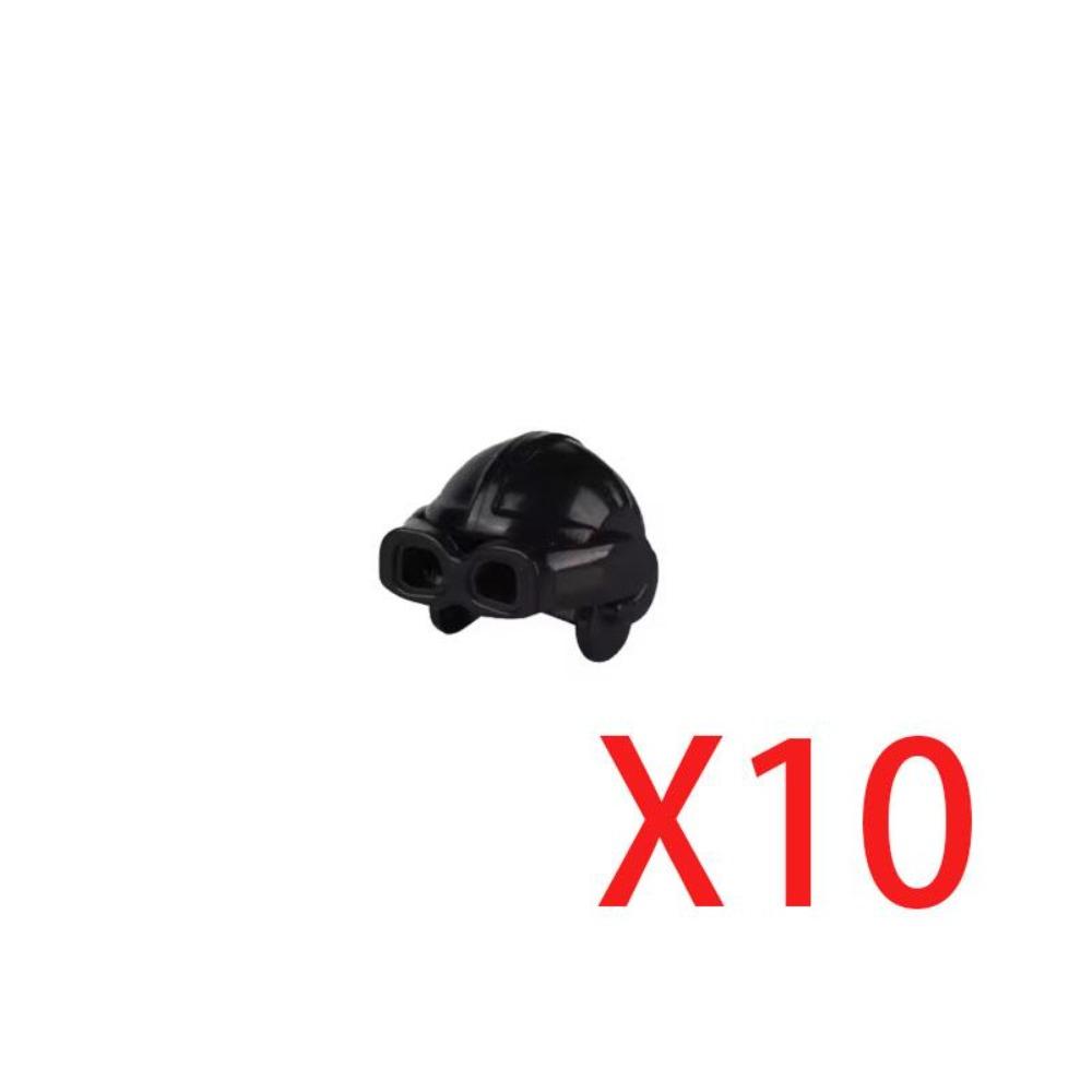 MOC WWII Military Building Blocks Accessories Figure Soldier Ninja Helmet Toy Hat Mini Brick Scarf Mask Knee Pads Gift Toys X027