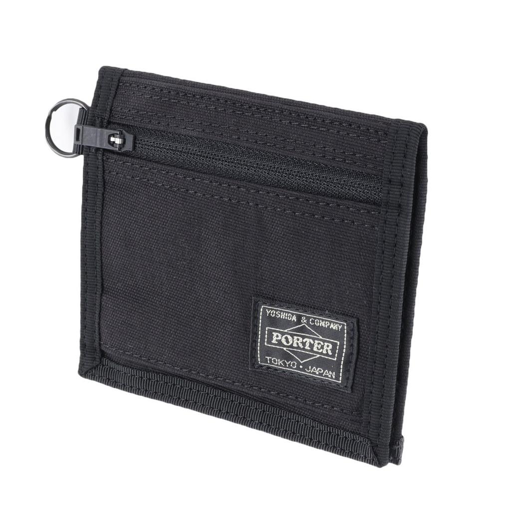 PORTER Wallet Black Bi-fold [HYBRID]