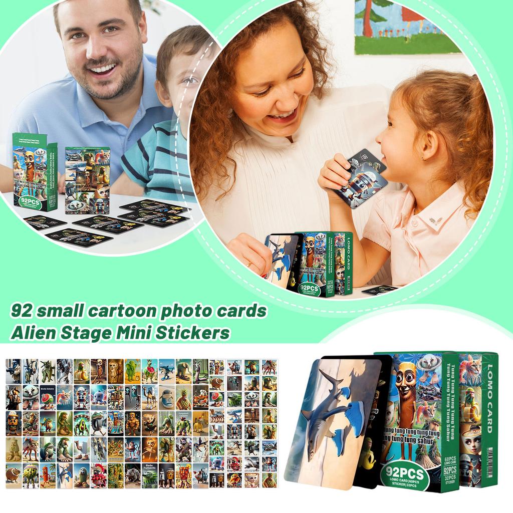 92 E-card Anime Photo Cards, Alien Stage  Stickers