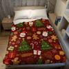 Xmas Cookie Mix Flannel Blanket Warm Soft Halloween Christmas Couch Warm Cozy Decorative Decor Gift For All Season