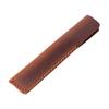 Cowhide Fountain Pen Sleeve - Personalized Retro Handmade Protective Cover with Large Capacity