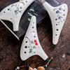 12 Holes Round Head Ceramic Ocarina Alto C Hand Painted Musical Instrument with Lanyard Music Score