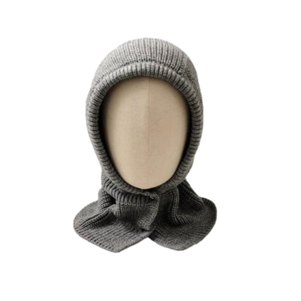 Thickened Knitted Woolen Hat Korean Style Children Plush Beanie Lovely Kids Scarf Hat Set  Toddler