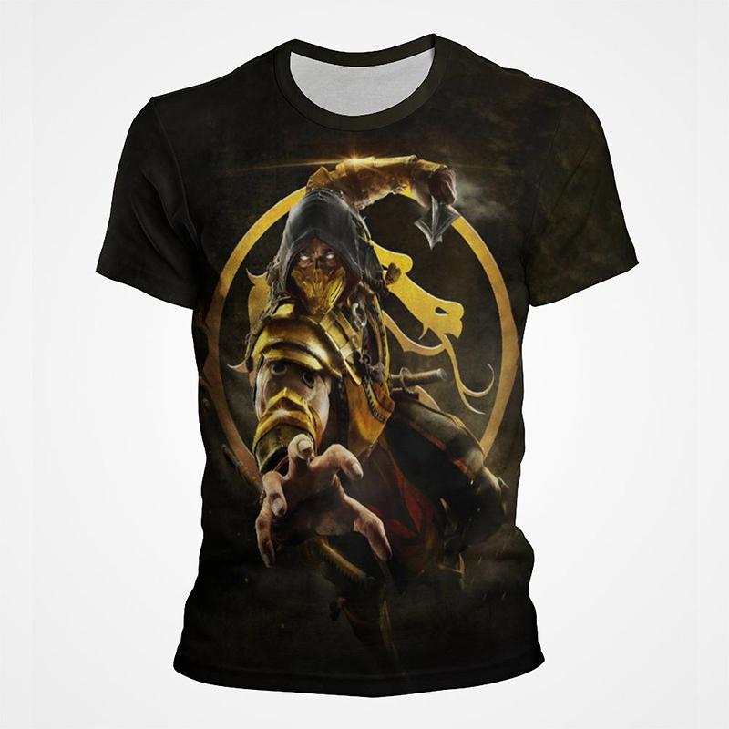 Mortal Kombat Game 3D Print T-Shirts Summer Men Women Casual Fashion Oversized Short Sleeve