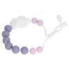 Baby Rose Shaped Pendant Chewable Teething Necklace Silicone Beaded Teething Bracelet Ring Toy for Infant