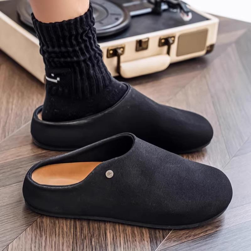 Cotton slippers men's winter 2 new thick-soled non-slip and wear-resistant piled warm cotton shoes 1