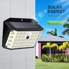 Outdoor 176/132/126LED Wall Solar Light Motion Sensor Garden Waterproof 3 Mode Street Lamp Yard Path Wall Lamp Garage Garden
