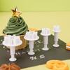4Pcs Reusable Daisy Flower Cake Decoration Fondant Mold Cake Cutter Cookie Mold Plunger Mould