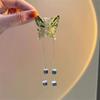 New Butterfly Pearl Tassel Hairpin Women Korean Elegant Metal Chain Side Clip Shark Hairpin Headwear Hair Accessories
