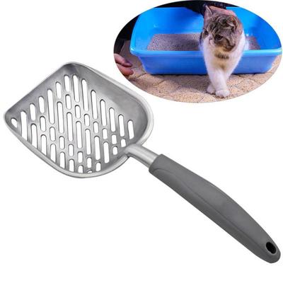 Long Handle Cat Litter Scoop Big Metal Litter Scoop With Deep Shovel Pet Cleaning Tool