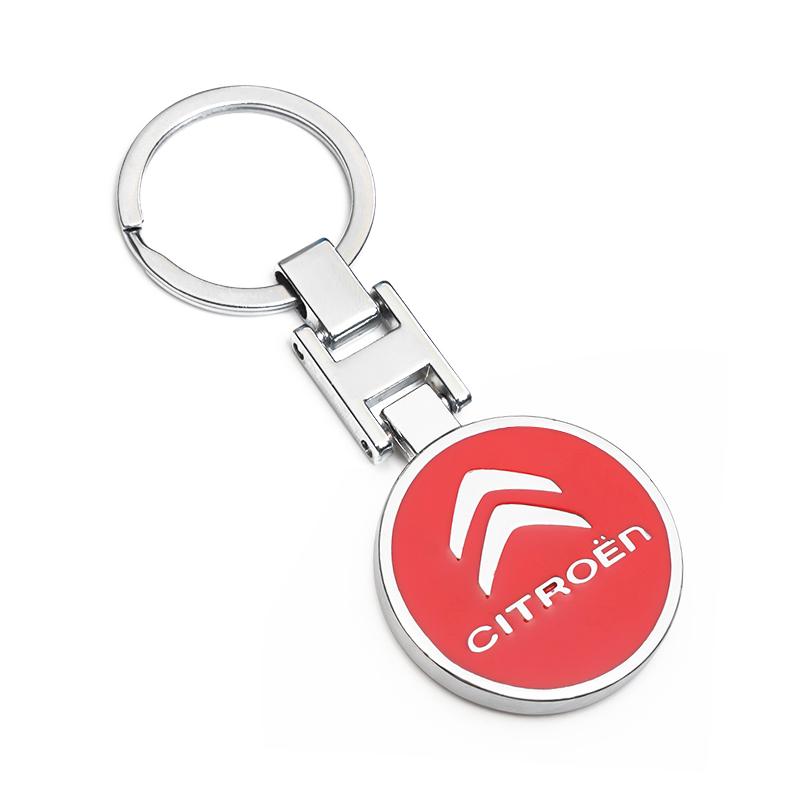 Portachiavi Metallo Emblema Auto Portachiavi Accessori Auto Per Citroen C4 C3 C2 C1 Berlingo Xsara Picasso Ornamento Portachiavi