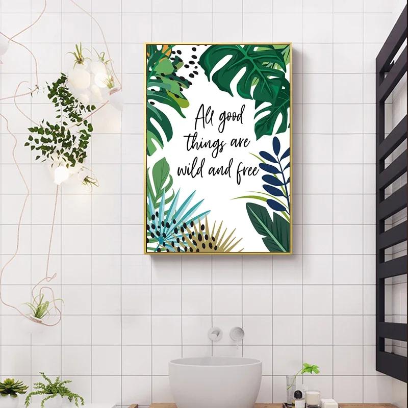 Animals Canvas Painting Koala Jungle Posters and Prints Nordic Monstera Leaf Wall Art Pictures for Living Room Home Decoratio