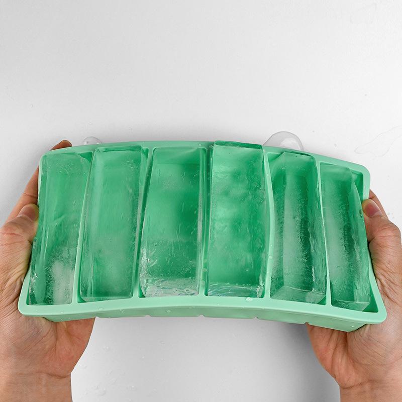 Jätteförvaring för mat måltid sås med lock silikon frysbrickor extra stor soppa is 6/10 kuber bricka mat frysformar